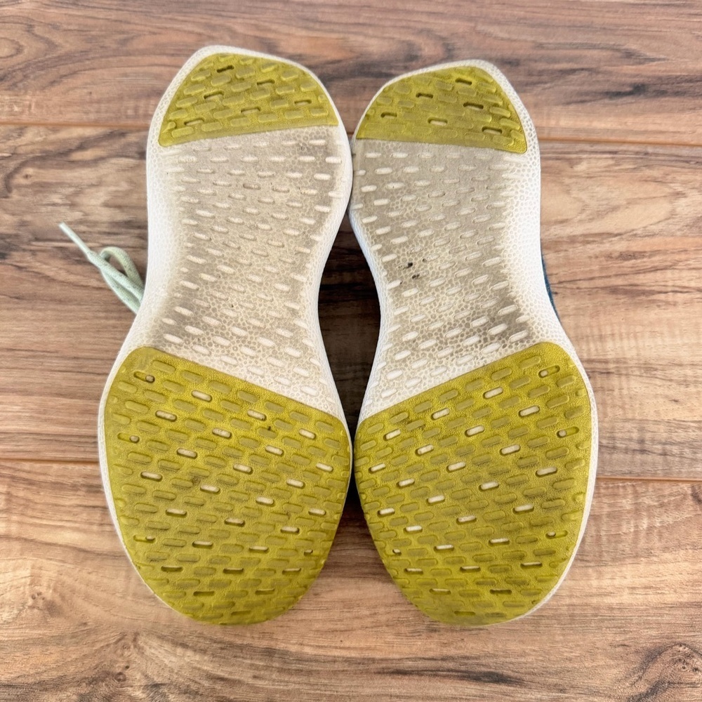 Allbirds Wool Dasher Mizzle Running Athletic Sneaker Green Yellow Size 7 - Picture 9 of 10